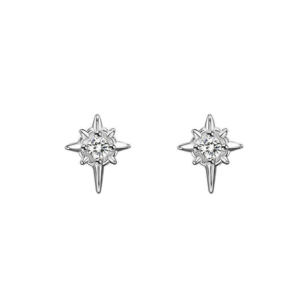 Eight Awn Star Stud Earrings
