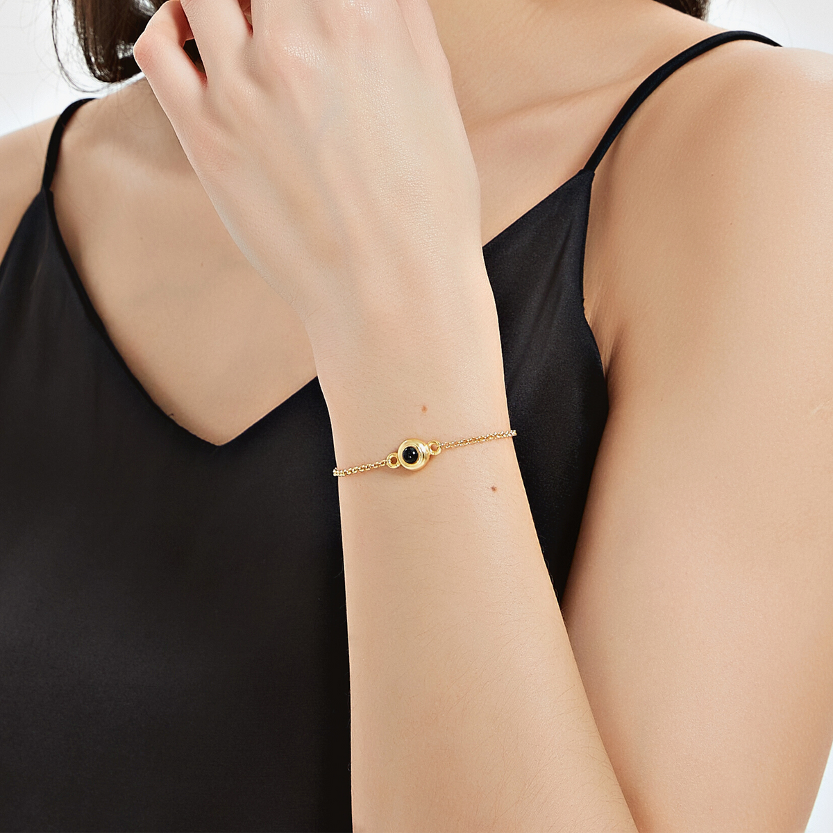 Mini Star Photo Locket Bracelet – Perimade & Co.