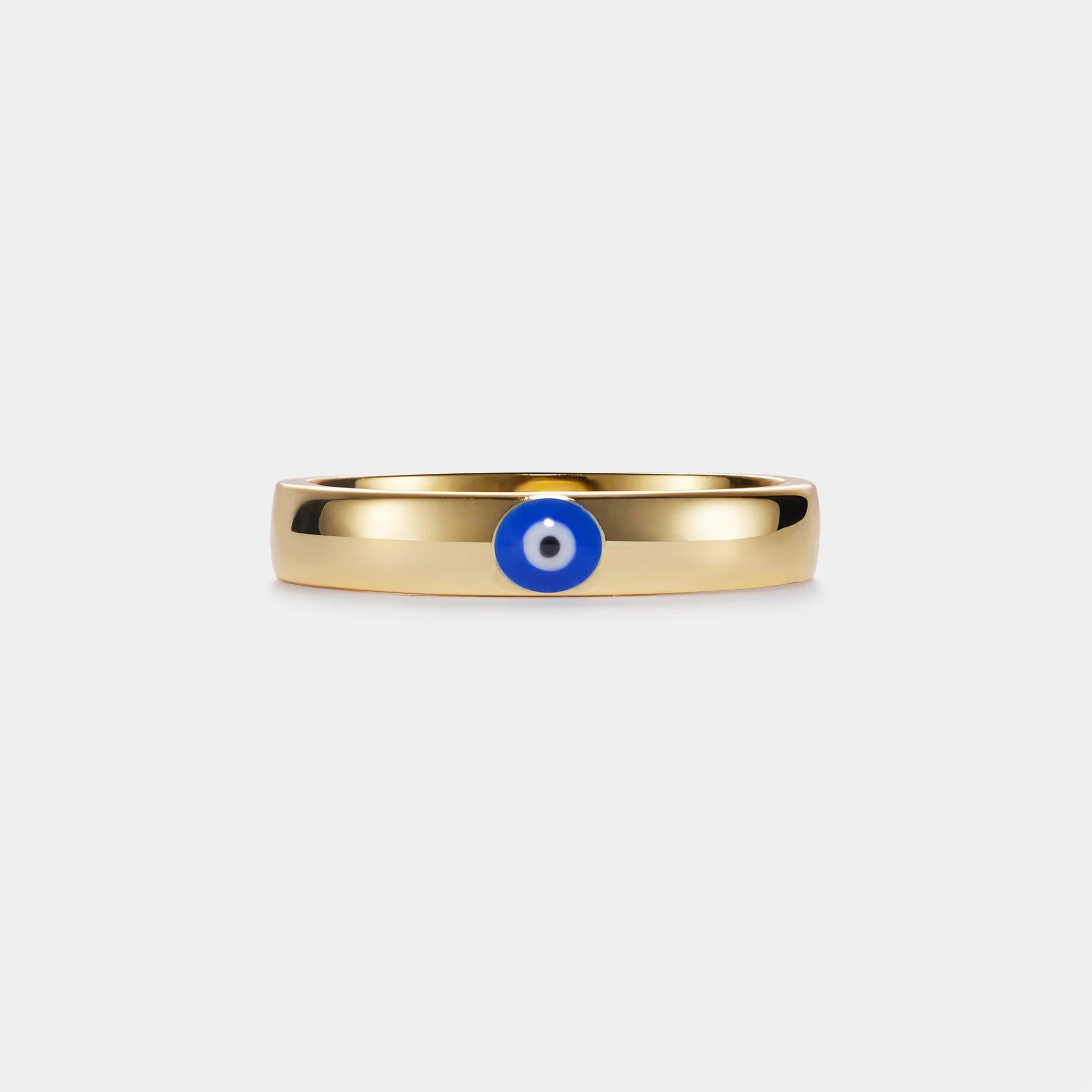 Anello con occhio di Allah avvolto in filo metallico, realizzato a mano: gioielli Boho Nazar - Italia Anello con occhio di Allah avvolto in filo metallico, realizzato a mano: gioielli Boho Nazar - Italia