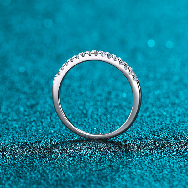 Moissanite Eternity Stacking Engagement Ring