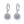 Load image into Gallery viewer, Moissanite Snowflake Drop Wedding Earrings
