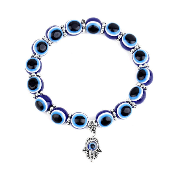 Turkish Blue Evil Eye Beaded Bracelet
