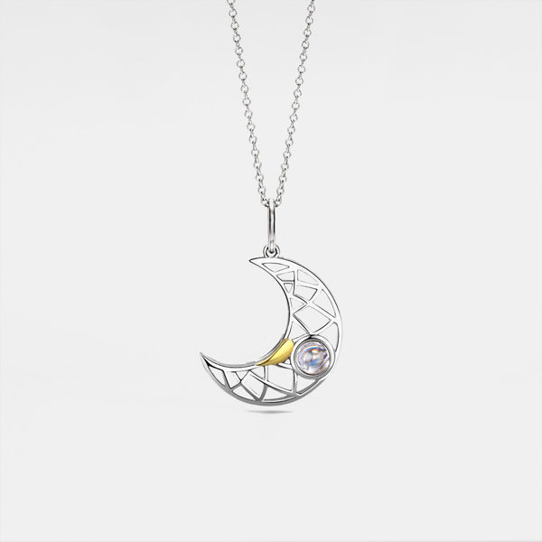 Sun Moon Custom Photo Projection Necklace
