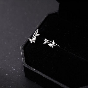 Tiny Butterfly Climber Hook Earrings