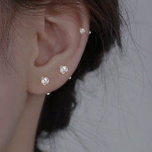 Tiny Knot Screw Back Cartilage Stud Earrings