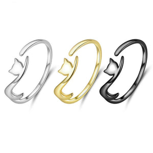 Minimalist Cat Stacking Bypass Ring