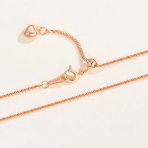 Dainty Silver Heart Pendant Necklace