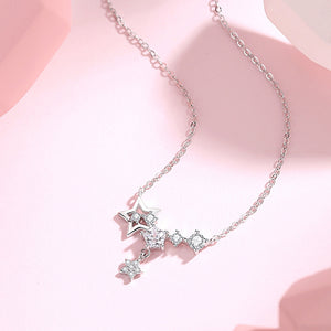 Dainty Star Drop Pendent Necklace