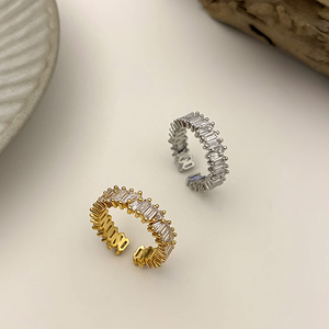 Dainty Baguette Cut Eternity Ring