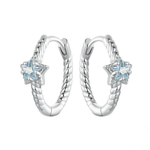 Boucles d'oreilles créoles Dainty Star Huggie