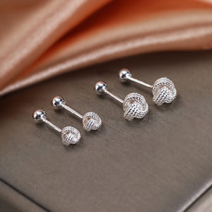 Tiny Knot Screw Back Cartilage Stud Earrings
