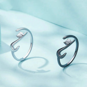 Minimalist Cat Stacking Bypass Ring