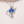 Blue Planet Saturn Moon Star Charm Necklace