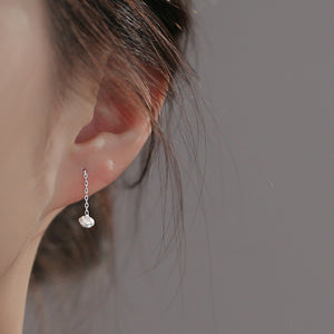 Tiny Knot Threader Earrings