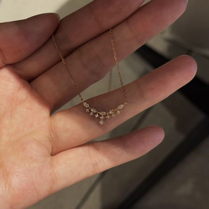 Sparkling Zircon Star Pendant Necklace