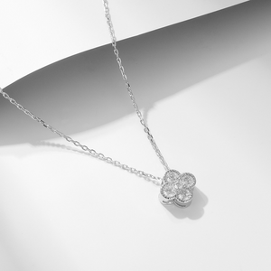 Dainty Four Leaf Clover Charm Necklace