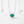 Oval Emerald Halo Pendant Necklace