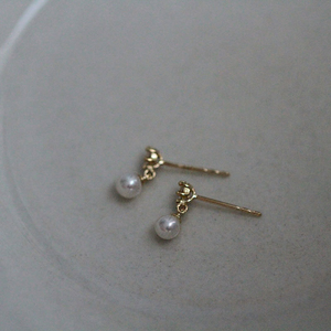 Dainty Pearl Dangle Drop Earrings