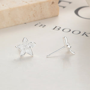 Dainty Star Flower Stud Earrings
