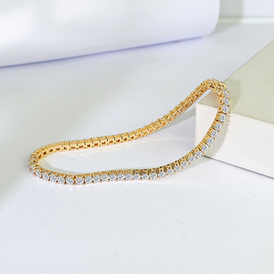 Classic Gold Zircon Stacking Tennis Bracelet