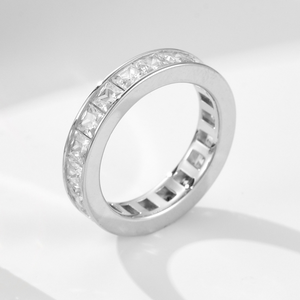 Minimalist Square Cut Eternity Ring