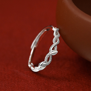 Silver Snake Stacking Wrap Ring