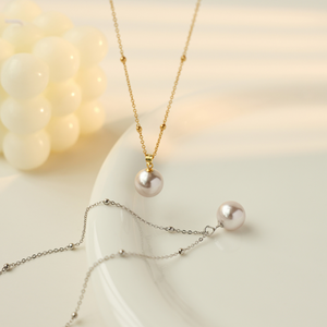 Dainty Pearl Bead Layering Necklace