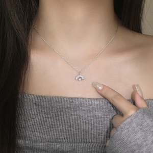 Dainty Rainbow Pendant Necklace