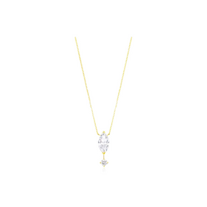 Marquise Cut Drop Pendant Necklace