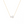 Gold Double Pearl Charm Necklace