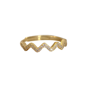 Dainty Ocean Sea Wave Stacking Ring