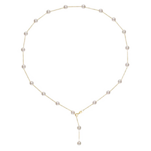 Minimalist Pearl Layering Station Necklace