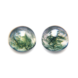 Natural Moss Agate Cabochon Stone