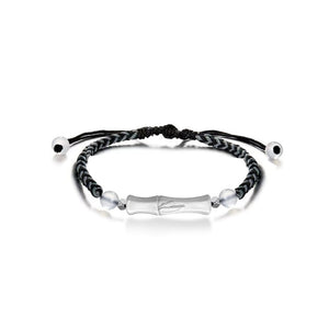Obsidian geflochtenes passendes Paararmband