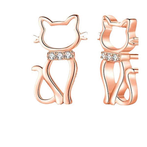 Winzige kleine süße Katzenohrstecker