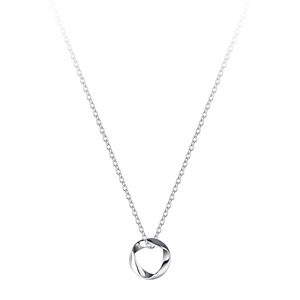 Infinity Mobius Charm Necklace