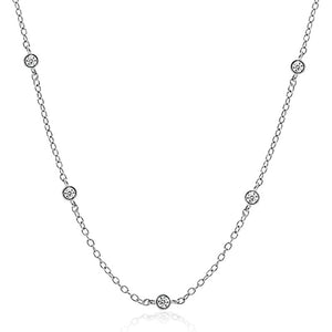 Dainty Sparkle Station Necklace