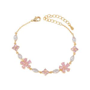 Rosa Kirschblüten-Charm-Armband