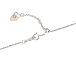 Dainty Silver Heart Pendant Necklace