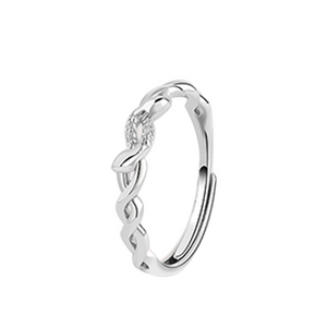 Silver Snake Stacking Wrap Ring