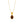 Dainty Oval Gemstone Pendant Necklace