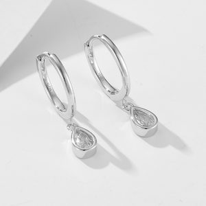 Dainty Teardrop Hoop Earrings