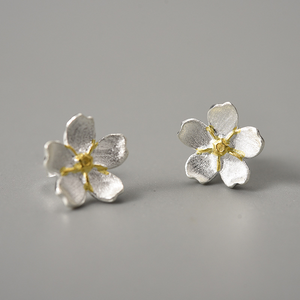 Dainty Flower Blossom Stud Earrings