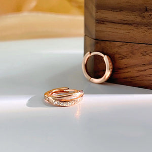 Minimalist Twisted Hoop Earrings