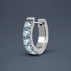 Colorful Stone Huggie Hoop Earrings