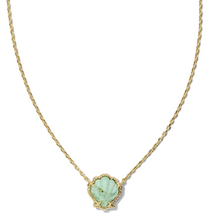 Vintage Gold Plated Seashell Necklace