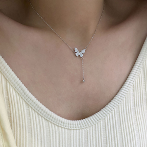 Timeless Butterfly Y Drop Necklaces