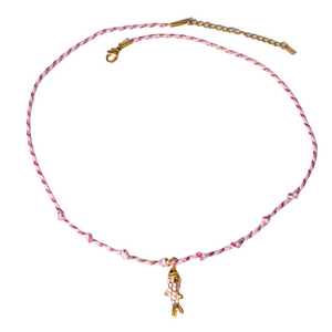 Dainty Fish Pendant Rope Necklace