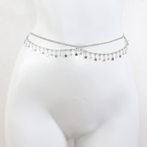 Dainty Gold Star Waist Belly Chain