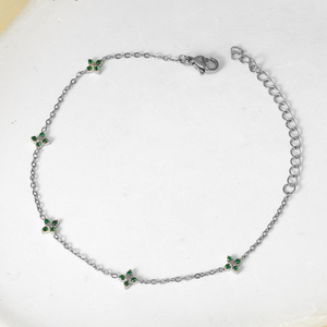 Four Leaf Clover Charm Stacking Bracelet